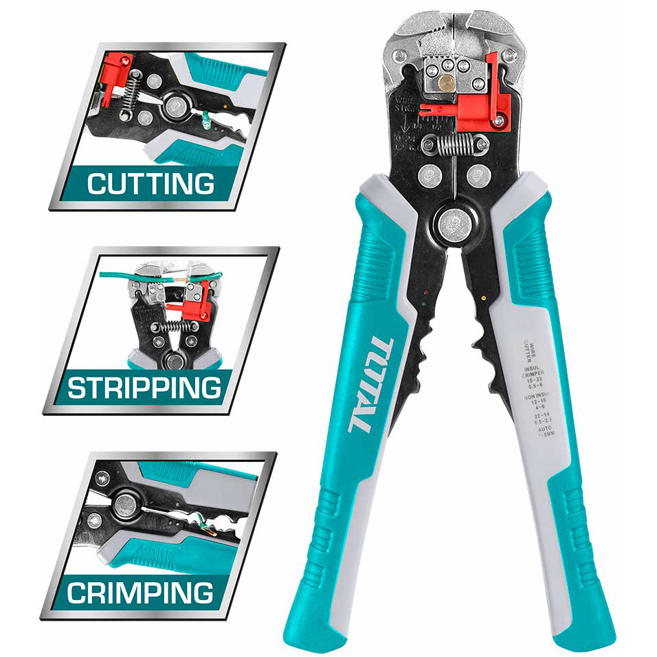 Kìm tuốt dây điện tự động Total THT15246