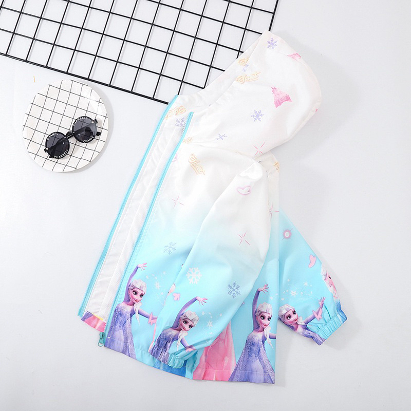 Áo khoác dù hai lớp chống thấm nước dành cho bé gái từ 15kg đến 40kg - Mebena