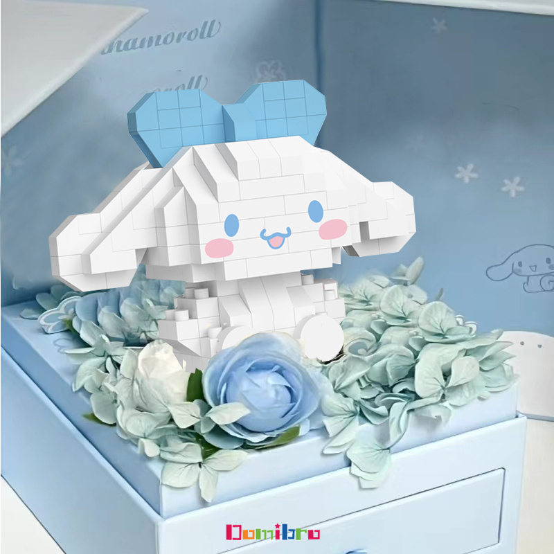Bộ đồ chơi lắp ráp giá rẻ Nhân Vật Hoạt Hình Kuromi Cún Cinnamoroll Cực Cute động vật hoạt hình đồ chơi trẻ em gái