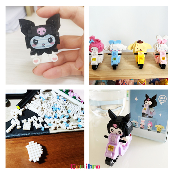 Đồ chơi lắp ráp mô hình nhân vật hoạt hình Kuromi My Melody disney siêu dễ thương Đồ chơi trẻ em phổ biến