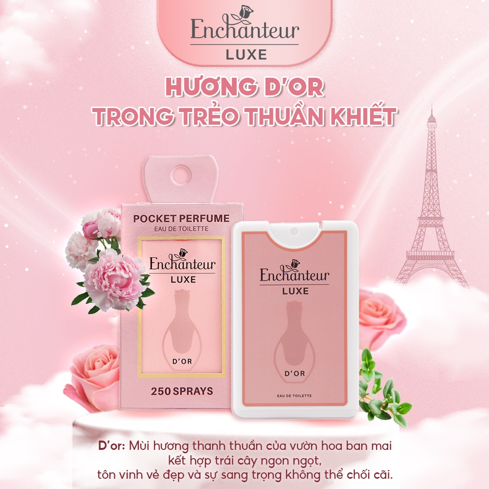 [HB GIFT] Nước hoa bỏ túi cao cấp Luxe D'or 18ml