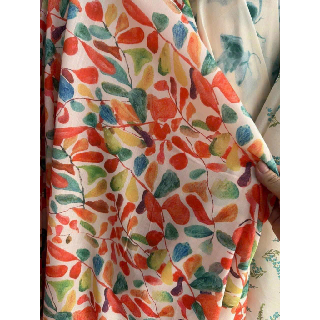 Sét áo kiểu, áo hoa trễ vai tiểu thư quần sooc cam siêu tôn da sang sảnh dạo phố, đi chơi, có bán set lẻ