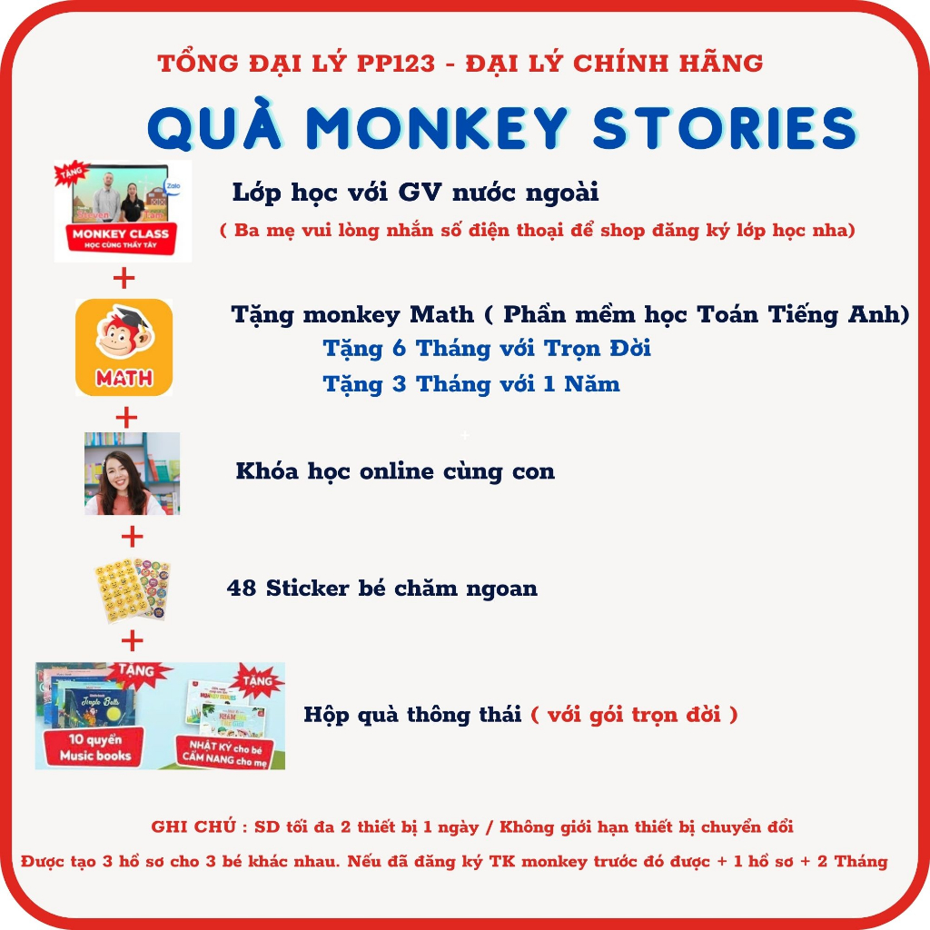 Monkey Stories  Kèm quà Tặng