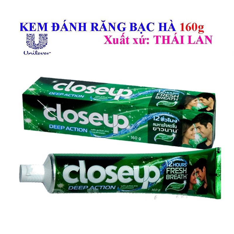 Kem Đánh Răng Close Up 160gr - Thái Lan chuẩn