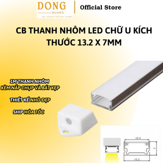 CB Thanh Nhôm LED Chữ U Kích Thước 13.2 x 7mm