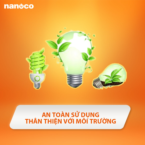 Bóng bulb LED E27 Nanoco 3W/ 5W/ 7W/ 9W - ánh sáng trắng, vàng