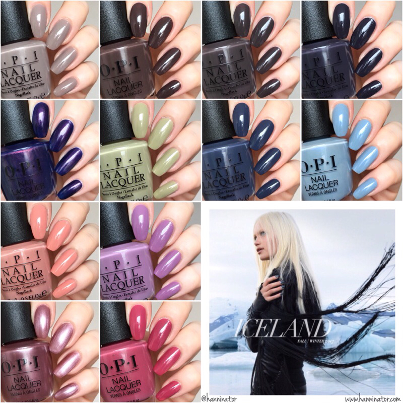 SƠN MÓNG TAY OPI - BỘ SƯU TẬP ICELAND SƠN THƯỜNG - GỒM 12 MÀU SẮC