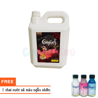 Nước xả vải Thái Lan thơm lâu hương ComFORF 5000ml hương đam mê - màu đỏ Tặng 1 chai xả màu ngẫu nhiên