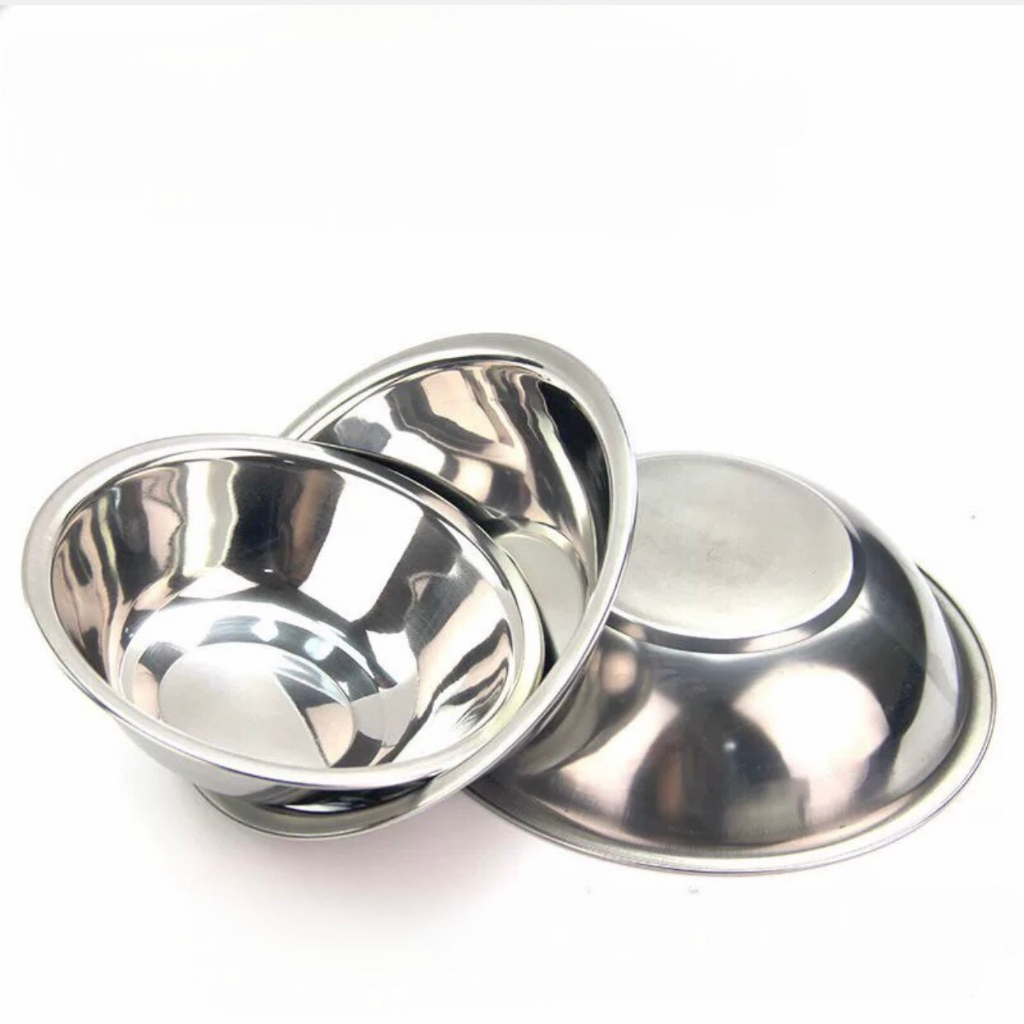 Thau inox mini độ dày 1.3mm kích thước16cm 18cm 20cm 22cm
