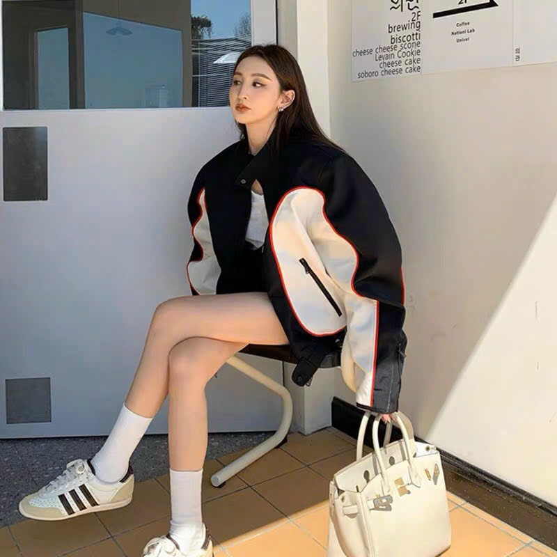 Áo Khoác Dù Form Lửng Phối Màu Mẫu Mới - MỘC QUYÊN FASHION