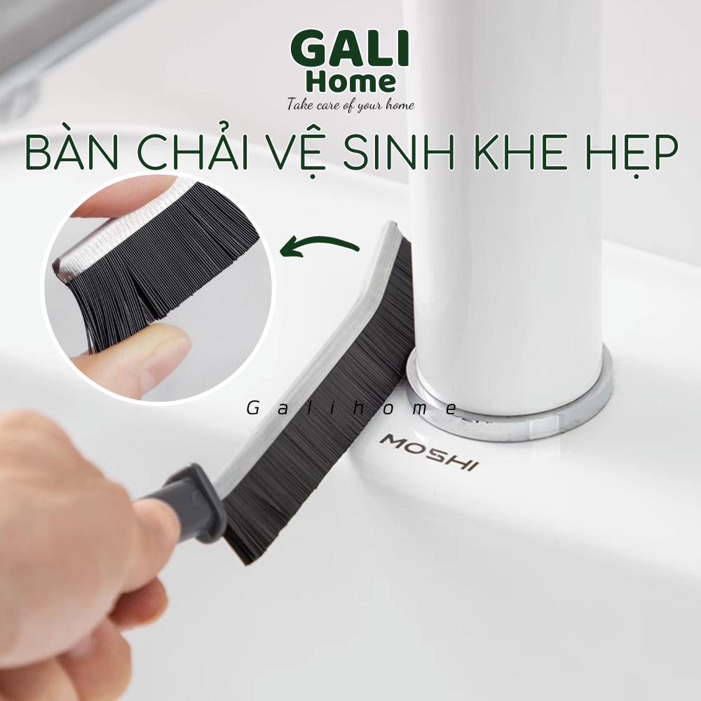 Bàn Chải Vệ Sinh Góc Tường, Bàn Chải Khe Hẹp, Khe Hở Cửa Sổ / Khe Hở Nhà Tắm / Nhà Bếp Đa Năng | Galihomecook