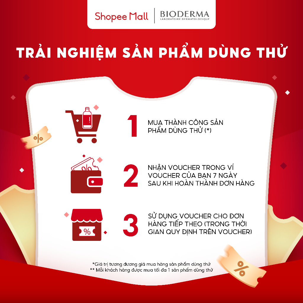 [HB Gift] Dầu tắm giúp làm sạch, làm dịu và dưỡng ẩm dành cho da khô, da nhạy cảm Bioderma Atoderm Huile De Douche 8ml