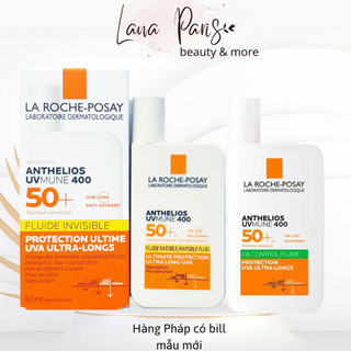 hàng pháp có bill kem chống nắng La Roche-Posay Anthelios Invisible Fluide Shaka 50ml không hương liệu