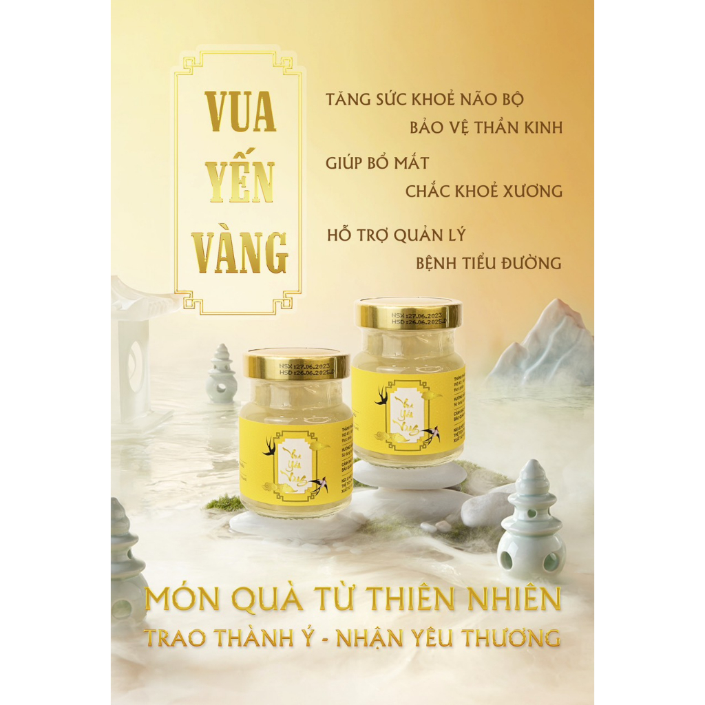 Vua Yến Vàng - Yến Chưng Đường Phèn Cao Cấp NRD