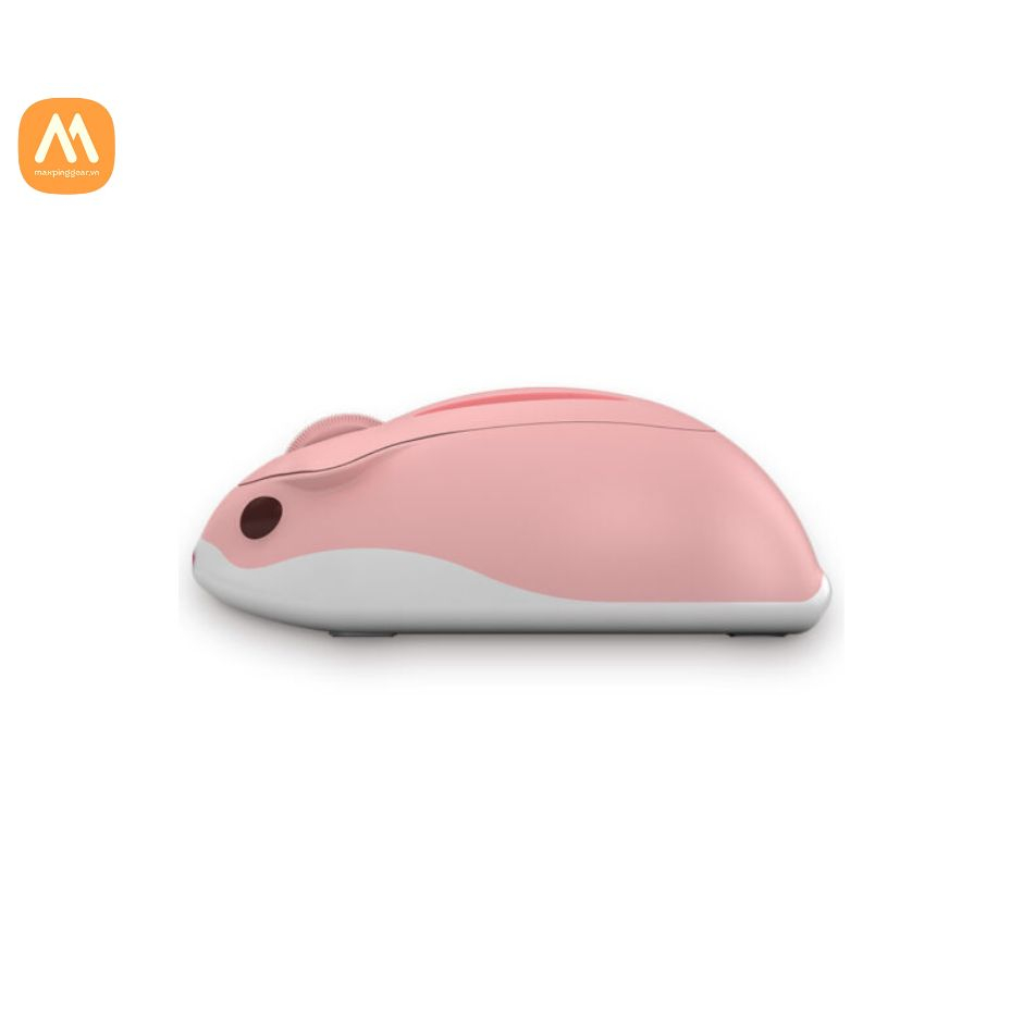 Chuột máy tính không dây AKKO Hamster Plus – TARO Xám/ MOMO Hồng