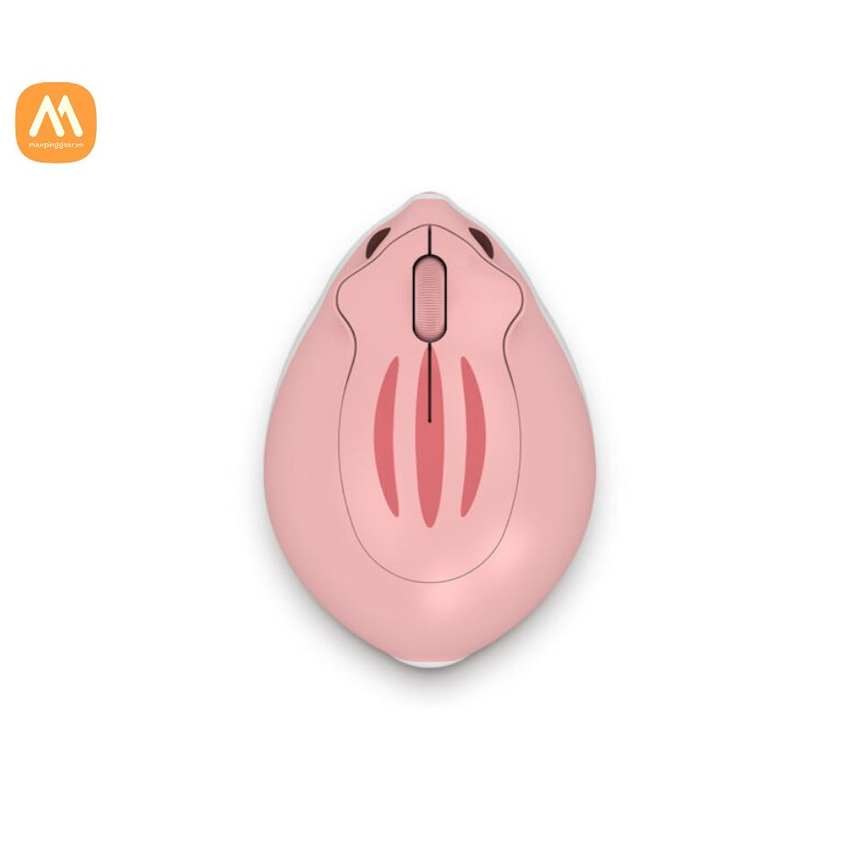 Chuột máy tính không dây AKKO Hamster Plus – TARO Xám/ MOMO Hồng