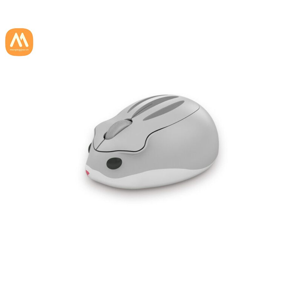 Chuột máy tính không dây AKKO Hamster Plus – TARO Xám/ MOMO Hồng