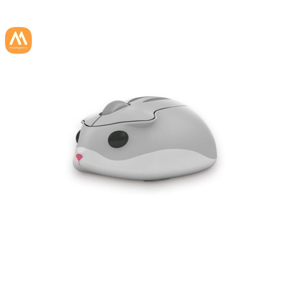 Chuột máy tính không dây AKKO Hamster Plus – TARO Xám/ MOMO Hồng
