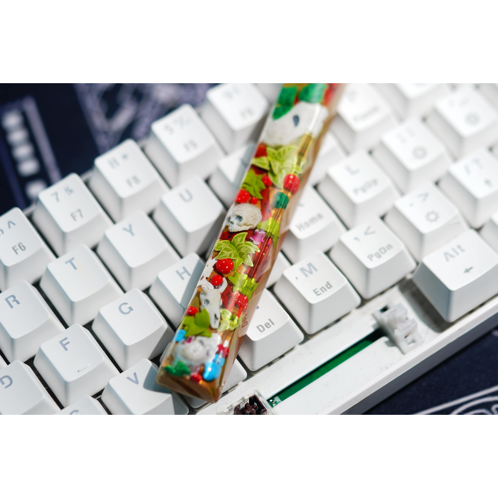 6.25U nút bàn phím cơ đầu lâu - nút bàn phím cơ đẹp - artisan keycap spacebar