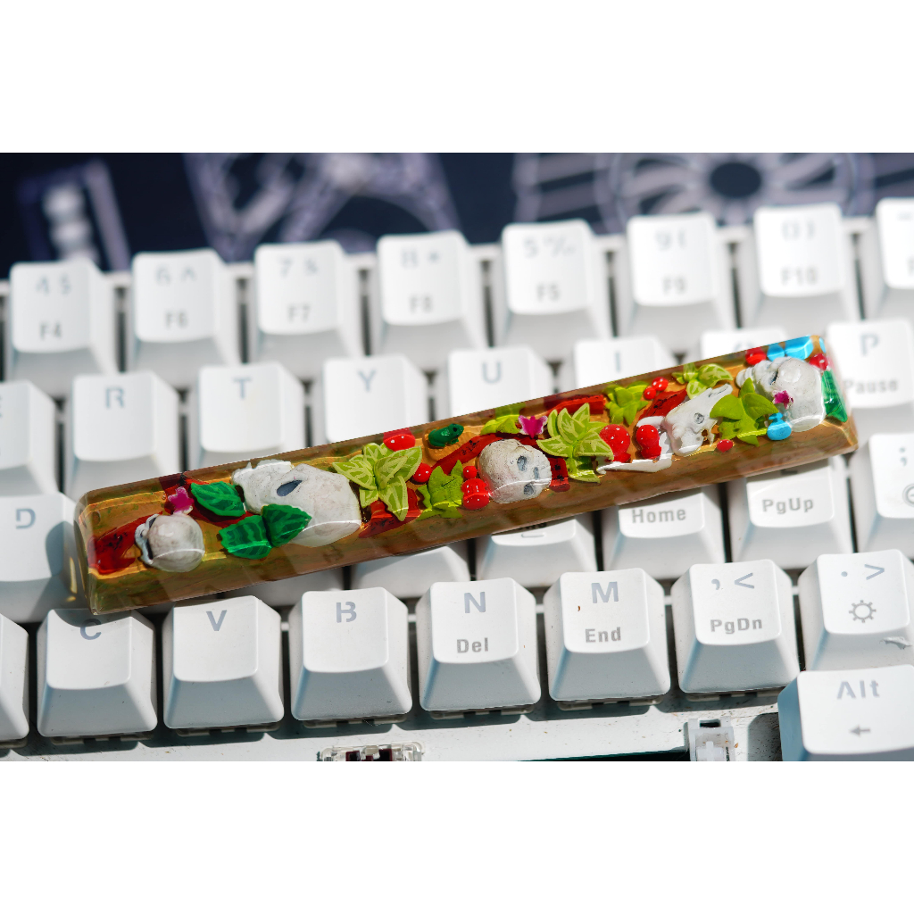 6.25U nút bàn phím cơ đầu lâu - nút bàn phím cơ đẹp - artisan keycap spacebar