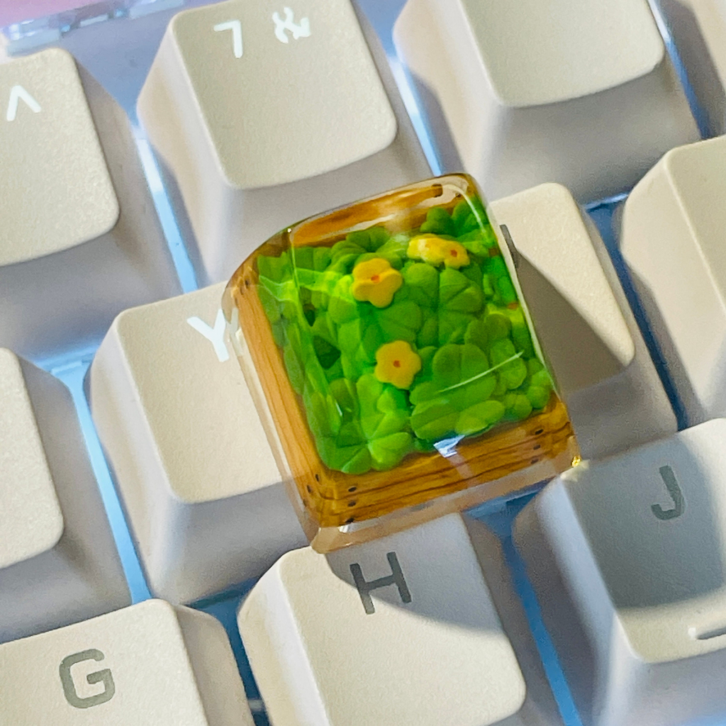 Keycap cây cảnh, nút bàn phím cơ, artisan keycap, nút bàn phím dễ thương