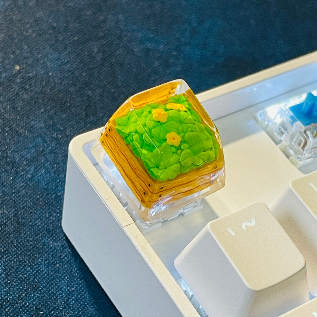 Keycap cây cảnh, nút bàn phím cơ, artisan keycap, nút bàn phím dễ thương