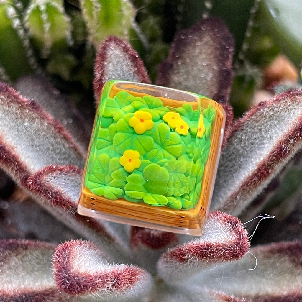 Keycap cây cảnh, nút bàn phím cơ, artisan keycap, nút bàn phím dễ thương
