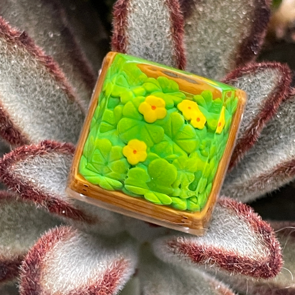 Keycap cây cảnh, nút bàn phím cơ, artisan keycap, nút bàn phím dễ thương
