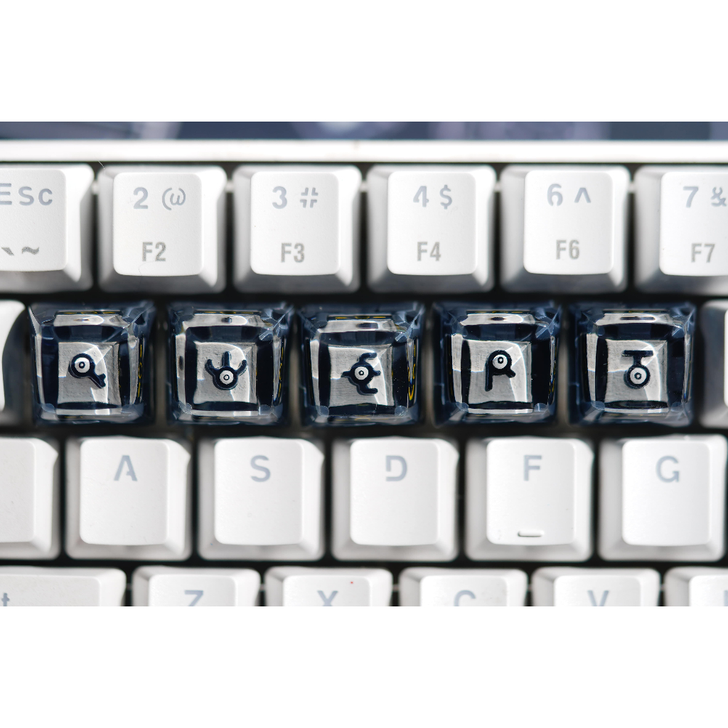 1 nút Unown Keycap resin pokemon - nút bàn phím cơ - artisan keycap