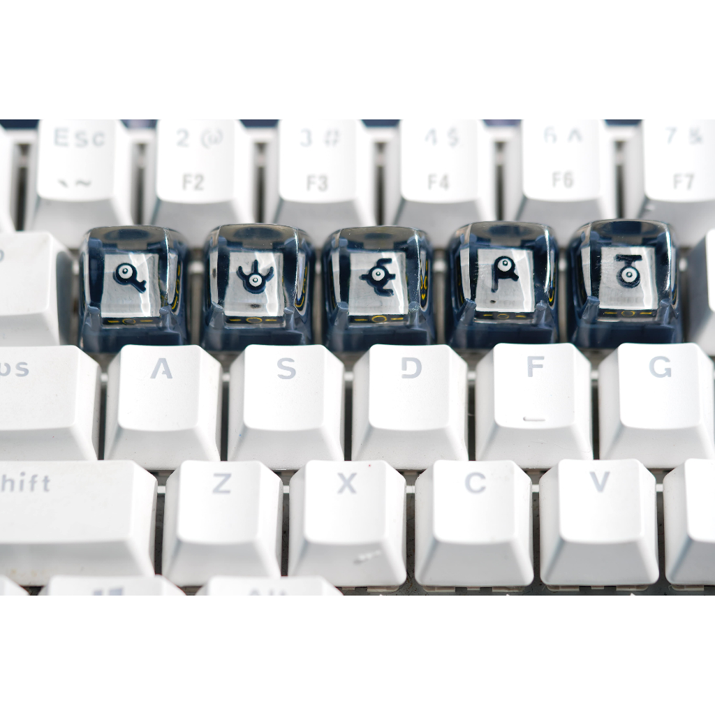 1 nút Unown Keycap resin pokemon - nút bàn phím cơ - artisan keycap