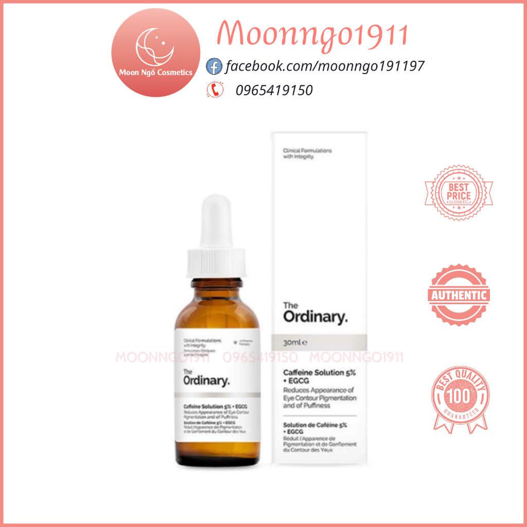 Serum mắt Caffeine Solution 5% + EGCG - The Ordinary 30ml