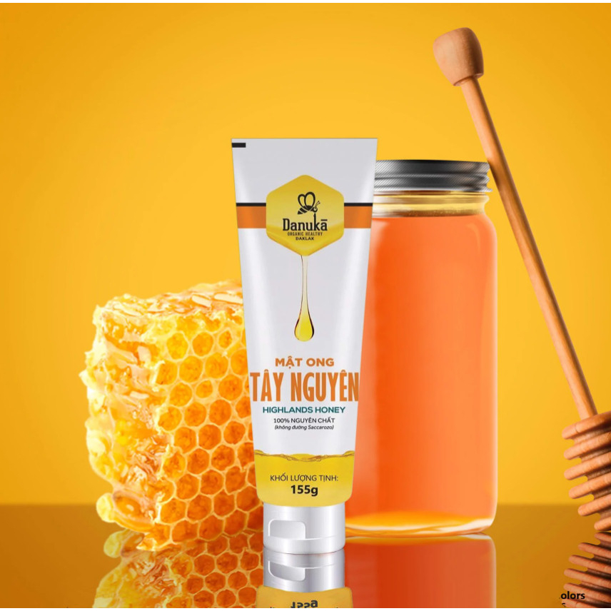 Tuýp Mật Ong Nguyên Chất Tây Nguyên Danuka, Tuýp Nhỏ Tiện Dụng Hàm Lượng 155g/tuýp Chính Hãng