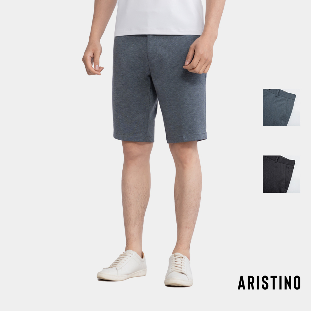 [MỚI] Quần short nam ARISTINO dáng Regular fit suông nhẹ, thiết kế khỏe khoắn, nam tính - ASO008S3