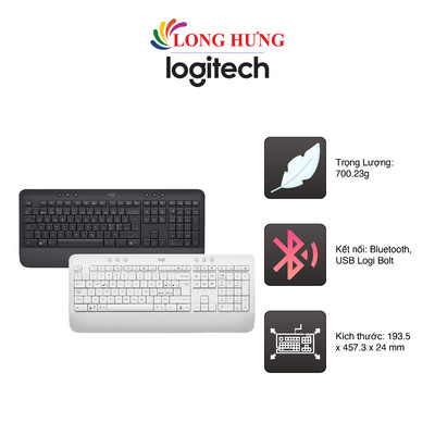 Bàn phím không dây Bluetooth Logitech K650 Signature - Hàng chính hãng