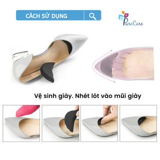 Miếng lót giày mút giảm đau đầu ngón, bộ 2 cái