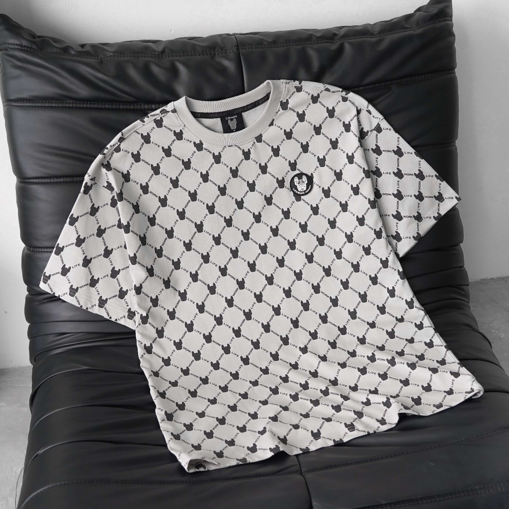 ÁO PHÔNG LIFE.WORK MONOGRAM PATTERN 2023