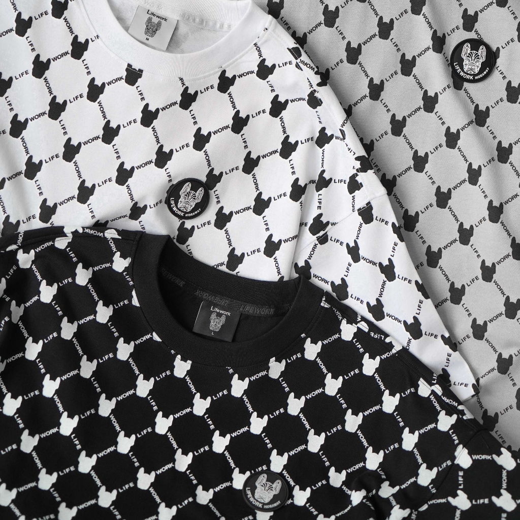 ÁO PHÔNG LIFE.WORK MONOGRAM PATTERN 2023