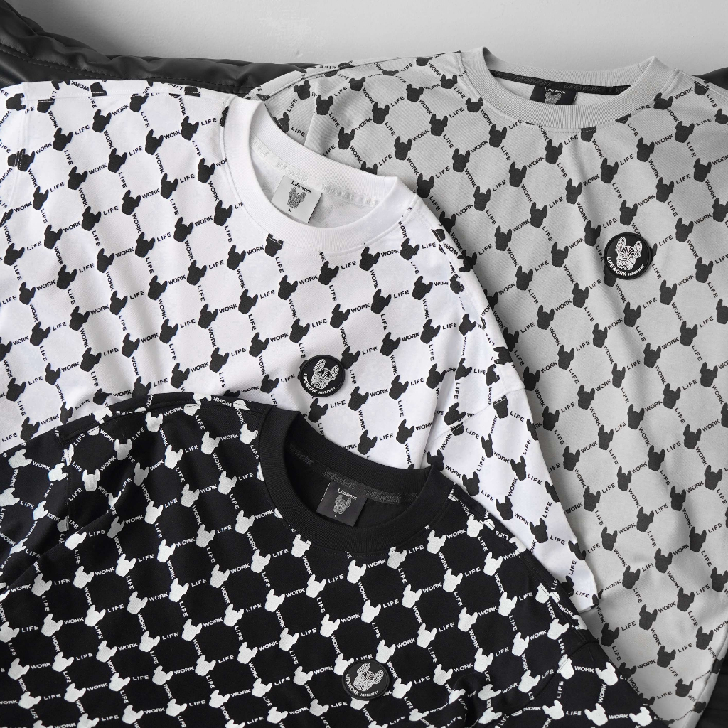 ÁO PHÔNG LIFE.WORK MONOGRAM PATTERN 2023
