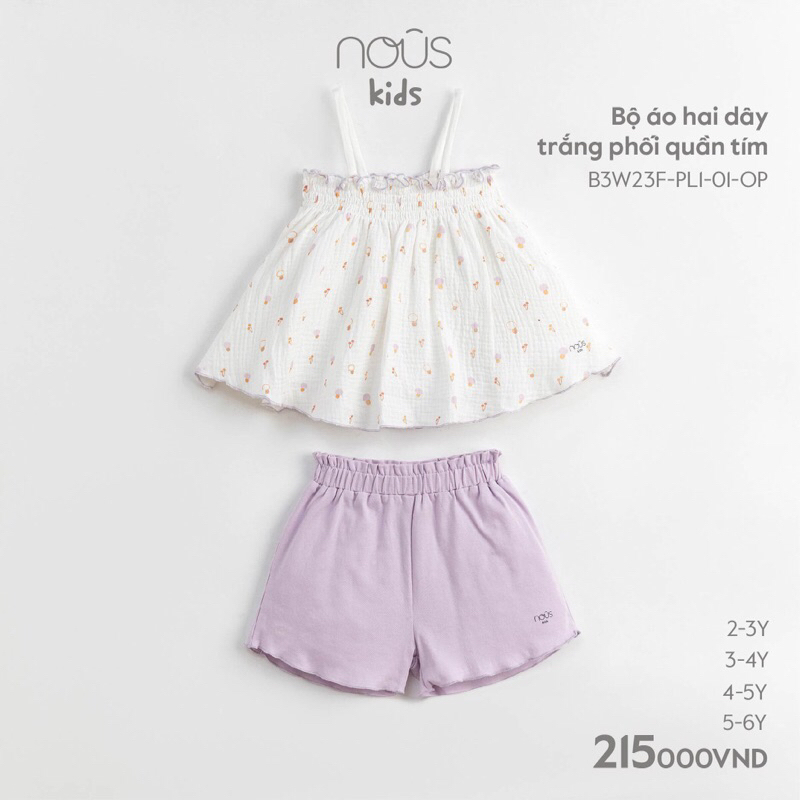 Bộ 2 dây bé gái từ 2-5y