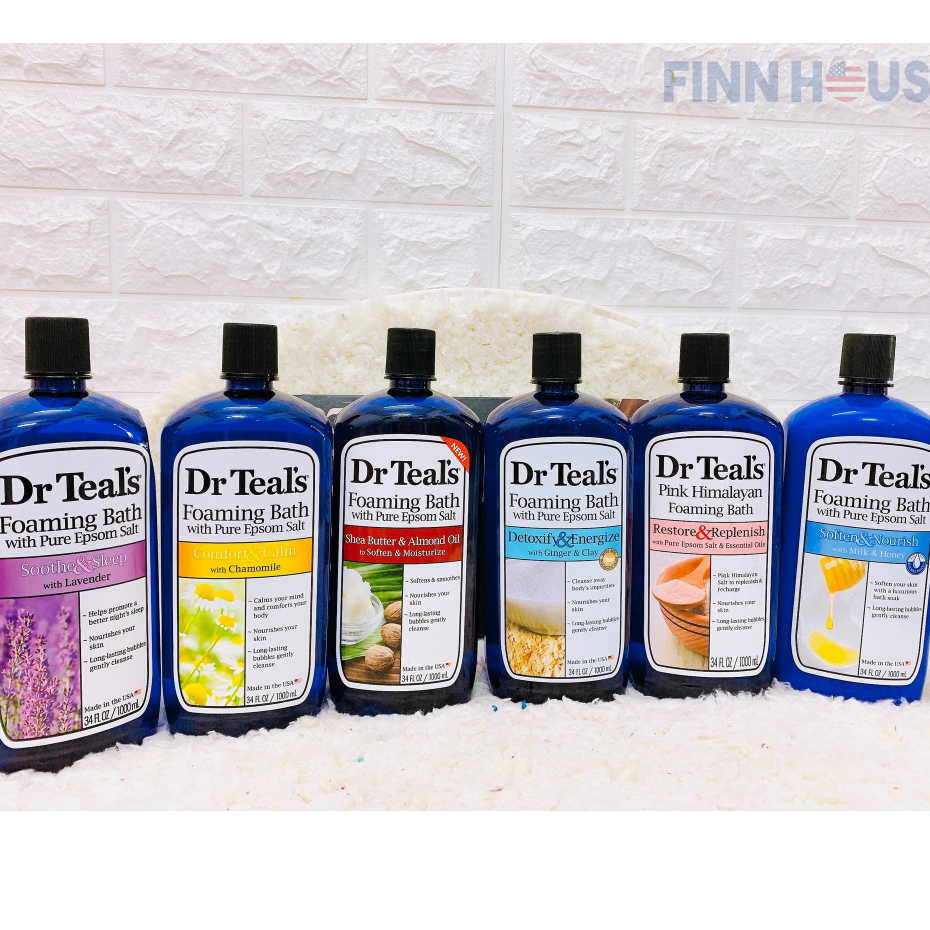 _Sữa tắm bồn Dr Teal's foaming bath 1000L