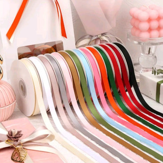 Ruy băng lụa satin 1cm cuộn 91 mét