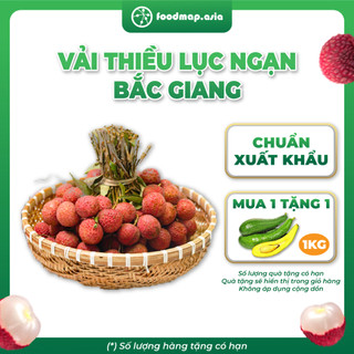 Vải Thiều Lục Ngạn (Bắc Giang) Chín Mọng Ngọt Lịm - Túi 1kg - FoodMap Fruits