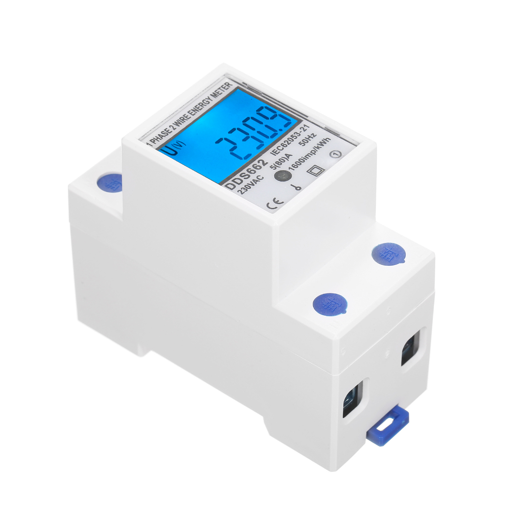 Máy đo năng lượng một pha AC 230V có đèn nền DDS662