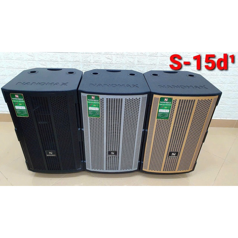 Loa kéo 4 tấc Nanomax SK 15D1. công suất 500w tặng 2 micro không dây