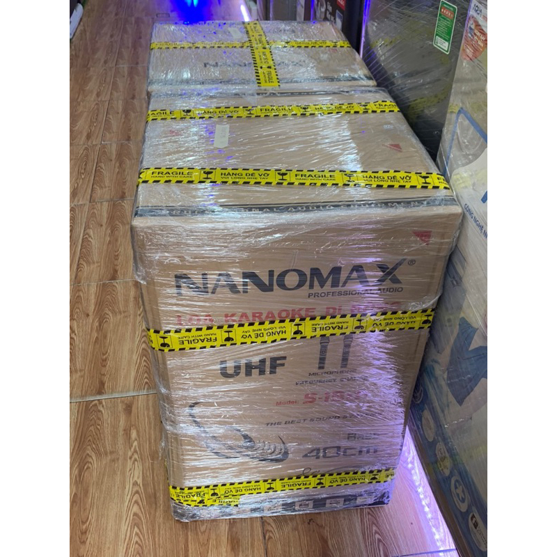 Loa kéo 4 tấc Nanomax SK 15D1. công suất 500w tặng 2 micro không dây