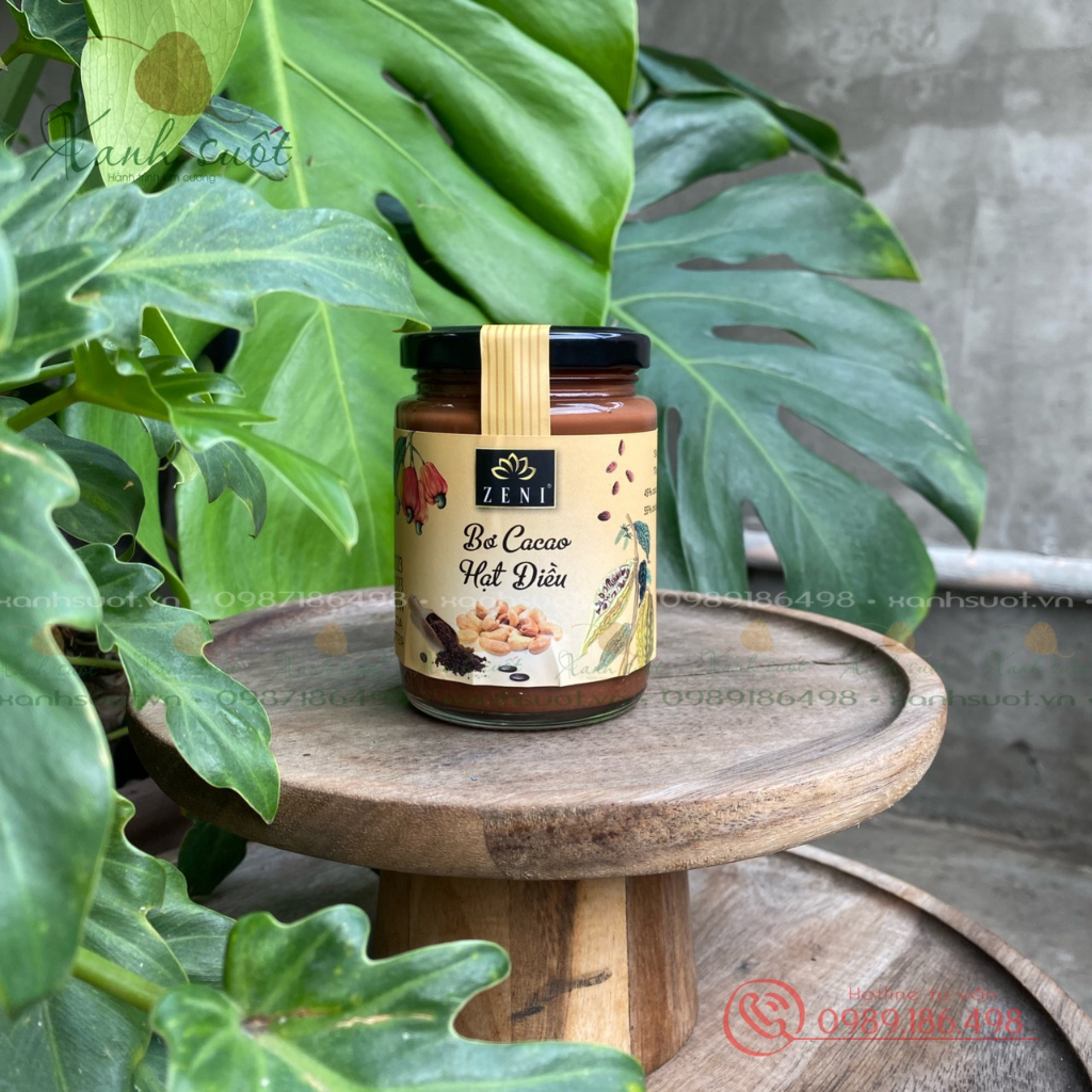 Bơ Ca cao hạt điều 170g - Cashew Cocoa Butter - Dinh dưỡng - Giàu chất chông ôxy hóa - Thơm bùi, ngậy mà không béo