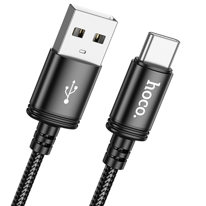 Cáp sạc Hoco X89 sạc nhanh dây dù bện dài 1M cho lP đen