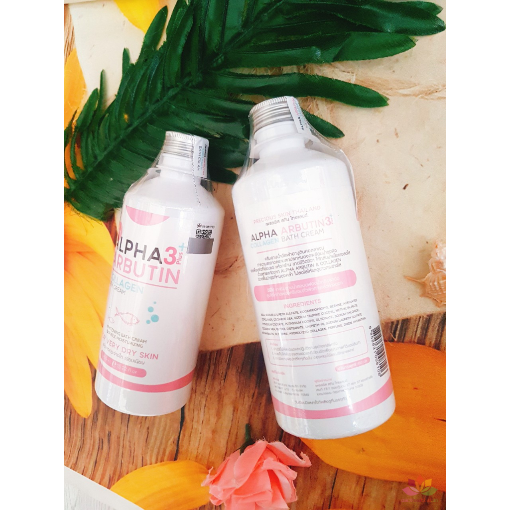 Sữa Tắm Dưỡng Trắng Da ALPHA ARBUTIN 3+ Plus COLLAGEN Bath Cream 350ml Thái Lan -𝐪𝐮𝐲𝐧𝐡𝐭𝐡𝐢-