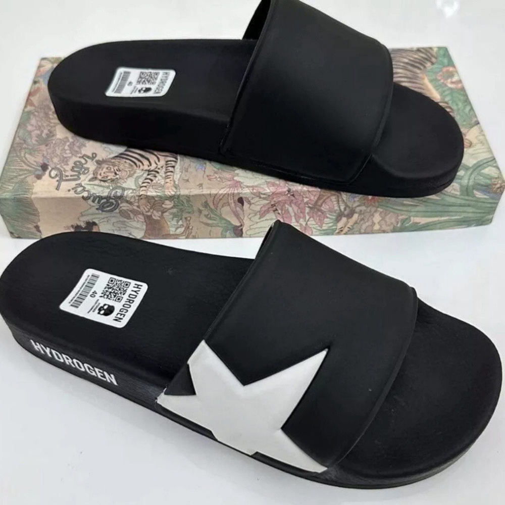 Dép Quai Ngang HYDROGEN Hình Ngôi Sao Năm Cánh Cực Ngầu . Dép Thời Trang Nam Đẹp Đi Êm Chân Thoải Mái .Dép Anh Thu
