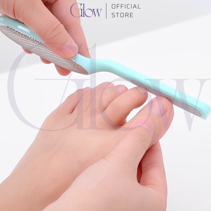 Cây Chà Gót Chân Tẩy Tế Bào Chết GLOW WAXING 2 Mặt Đa Năng Giúp Vệ Sinh Gót Chân Sạch Sẽ, Hiệu Quả